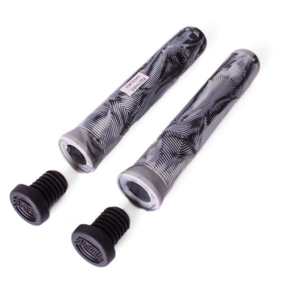 Грипсы для самоката Slamm Scooters Team Swirl Bar, с грипстопами, 165 мм, арктика