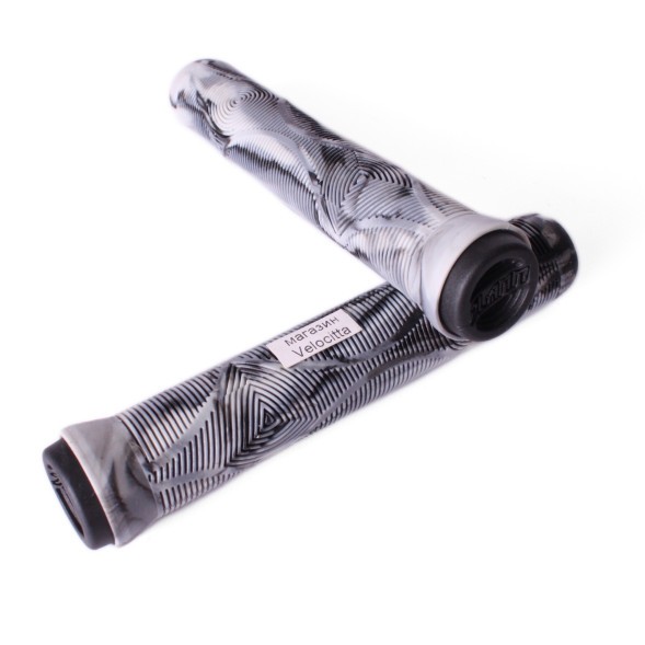 Грипсы для самоката Slamm Scooters Team Swirl Bar, с грипстопами, 165 мм, арктика