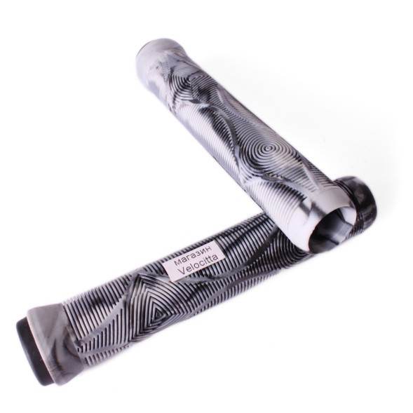 Грипсы для самоката Slamm Scooters Team Swirl Bar, с грипстопами, 165 мм, арктика