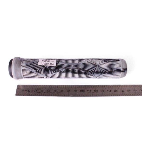 Грипсы для самоката Slamm Scooters Team Swirl Bar, с грипстопами, 165 мм, арктика