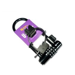 Замок велосипедный Klonk 10391, U-LOCK 80х170 мм, в пластик. оболочке, сменный код, черный, блистер