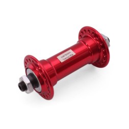 Втулка передняя Wang Zheng WZ-A201FQ red, ось 3/8"х100x108 мм, ALU, под V-br, на эксцентрике, 36 отверстий, торг. уп.