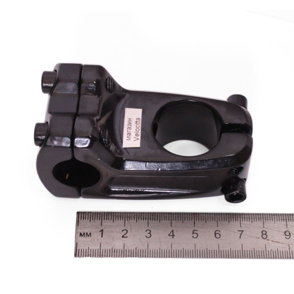 Вынос руля велосипедный DTS-521, для б/резьбовой рулевой колонки, под шток вилки 1-1/8&amp;quot;, выступ L-48 мм, подъем 0 град., под руль 22.2 мм,  ALU,  торг. уп