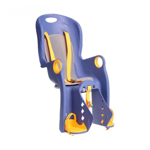 Детское велокресло New Vision BQ-7B-0-BL, заднее, крепление на багажник, max 22 кг, регулировка ног по высоте, пластик, Blue
