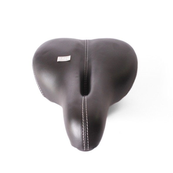 Седло велосипедное VLS-40-6,180x260 мм, с отверстием, с замком, закрытые пружины, черный