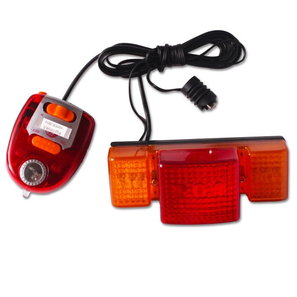 Комплект фонарей велосипедных Jing Yi JY-299, передний, задний, габаритные огни