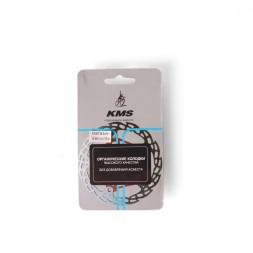 Тормозные колодки KMS № 14, материал: органика, голубой, с пружинкой, на блистере