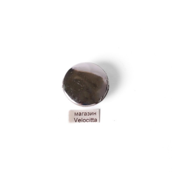 Заглушка шатуна велосипеда, сплошная, пластик, зеркальный, исп. 3