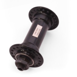 Втулка велосипедная Wang Zheng WZ-A201FBQ black, передняя, ось 3/8"х100x108 мм, ALU, под V-брейк, на эксцентрике, 36 отверстий, с промподшипником, торг. уп.