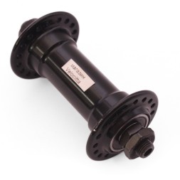 Втулка велосипедная Wang Zheng WZ-A201FBQ black, передняя, ось 3/8"х100x108 мм, ALU, под V-брейк, на эксцентрике, 36 отверстий, с промподшипником, торг. уп.