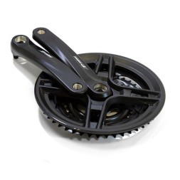 Шатуны-система Prowheel TY-CM03-10861, 3 скорости, звезды: 28/38/48T, 1/2"х3/32", сталь с защитой, шатуны 170 мм, алюминий, резьба 9/16", под квадрат, торг. уп.