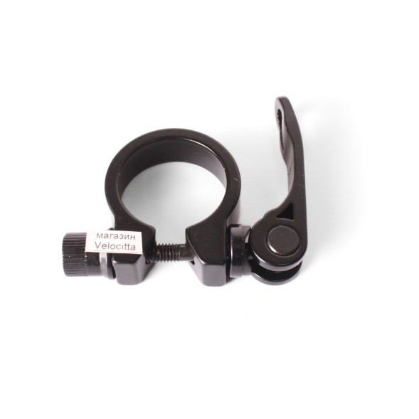 Зажим подседельного штыря на эксцентрике Kenli KL-M07, диаметр 34.9 мм, черный