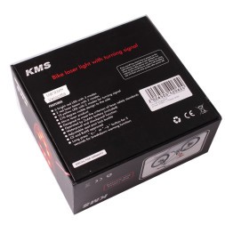 Поворотники, стоп KMS, с выносной пультом, 16 LED, 2 лазера, 2xAAA+2xCR2032