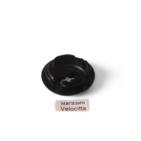 Заглушка системы шатунов под квадратный вал, с прорезью и шестиугольником по середине, пластик, черный, исп. 4