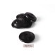 Заглушка системы шатунов под квадратный вал, с прорезью и шестиугольником по середине, пластик, черный, исп. 4