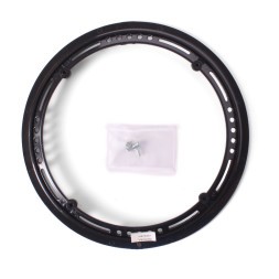 Защита передней звезды 28/38/48T, 48 зубов, 4 крепления, пластик, черный