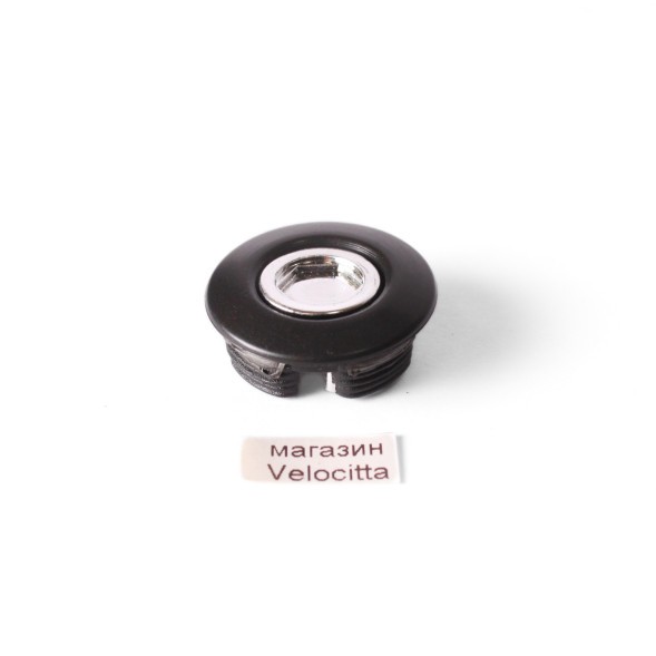 Заглушка-колпачок для велосипедных шатунов, со съемной серединой, пластик, зеркальный, исп. 5