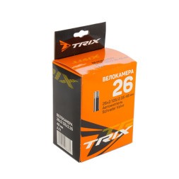 Камера велосипедная Trix TBTX 26&amp;quot;х 2.125/2.35, автониппель-AV 48 мм, бутил, торг. упаковка
