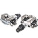 Педали велосипедные Shimano PD-M520, с шипами, серебристые