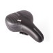 Седло велосипедное Saddle, 185x260 мм, скоростное, без пружин, с замком, спорт, черно-серый