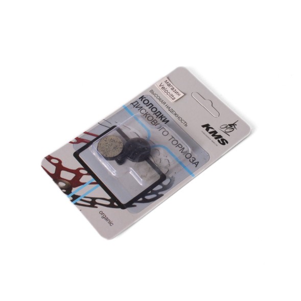 Колодки тормозные KMS №21, для дискового тормоза велосипеда, круглые, блистер