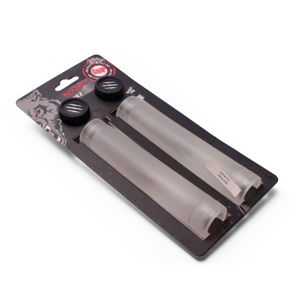 Набор грипсы Bestial Wolf Regular, на самокат с заглушками, 155 мм, прозрачный