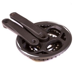 Система шатунов ST16-S2442FG (10036), 3 скорости, 1/2"х3/32", 24x34x42 зубьев, сталь с защитой, шатуны 170 мм, сталь, резьба 9/16", под квадрат, торг. уп.