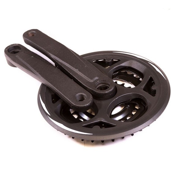 Система шатунов ST16-S2442FG (10036), 3 скорости, 1/2&amp;quot;х3/32&amp;quot;, 24x34x42 зубьев, сталь с защитой, шатуны 170 мм, сталь, резьба 9/16&amp;quot;, под квадрат, торг. уп.