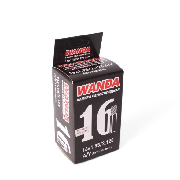 Камера велосипедная Wanda 16&amp;quot;x1.95-2.125, ниппель AV -33 мм