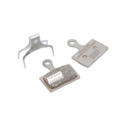 Тормозные колодки Shimano K03Ti, для дискового тормоза, полимер, шплинт и пружина