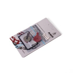 Тормозные колодки для велосипеда KMS №13, дисковые полимерные, с пружинной скобкой, блистер