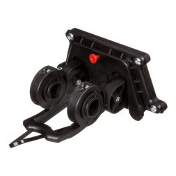 Крепёж для велокорзины HB-132-A, быстросъемный, универсальный, на руль 22.2-31.8 мм, Black