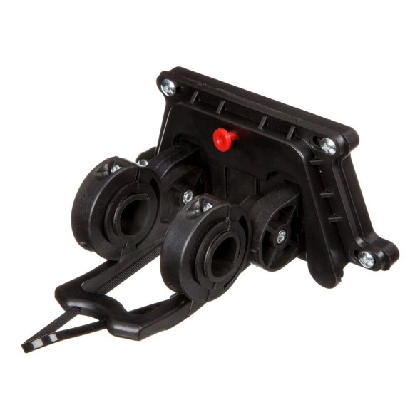 Крепёж для велокорзины HB-132-A, быстросъемный, универсальный, на руль 22.2-31.8 мм, Black