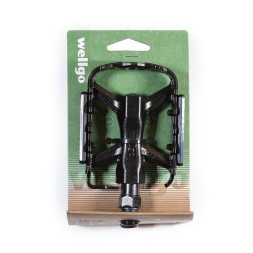 Велопедали Wellgo M224, MTB, алюминиевые, 103x66x25 мм, резьба 9/16&amp;quot;, полимерные подшипники, черные