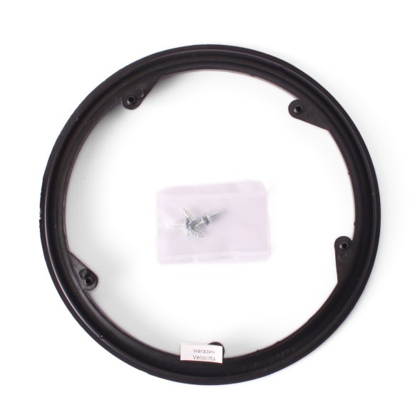 Защита велосистемы 24/34/42T, на 42 зуба, крепление 5 отв., пластик, черный