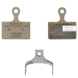 Тормозные колодки Shimano Disc K05Ti-RX, полимер, c шплинтом и пружинкой, 1 пара, инд. упаковка