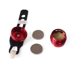 Фонарь велосипедный Jing Yi JY-3006Т, задний, 1 LED, 2 реж, 2хCR2032, комплект батареек, красный, блистер