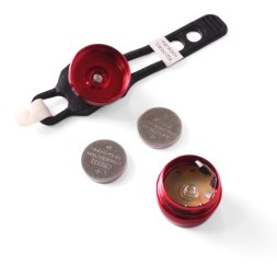 Фонарь велосипедный Jing Yi JY-3006Т, задний, 1 LED, 2 реж, 2хCR2032, комплект батареек, красный, блистер