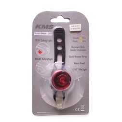 Фонарь велосипедный Jing Yi JY-3006Т, задний, 1 LED, 2 реж, 2хCR2032, комплект батареек, красный, блистер