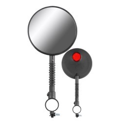 Зеркало заднего вида Jing Yi JY-3, с отражателем, гибкая стойка, пластик, инд. упаковка