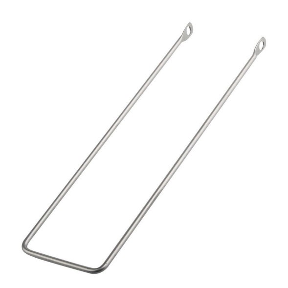 Усы (подпорка) Ø 4 мм для велокорзины на переднюю вилку для велосипедов 28&amp;quot;, крепление на оси втулок, длина 400 мм, хромированные