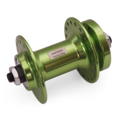 Веловтулка передняя Wang Zheng WZ-A208FQ green, алюминиевая, под диск 6 болтов, на эксцентрике, 36 отверстий, ось 3/8&amp;quot;х100x108 мм, б/уп.