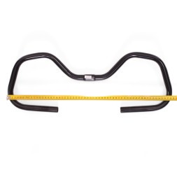 Руль "Бабочка" велосипедный JB-6837, стальной, посадка 25.8 мм, длина 580 мм, Black