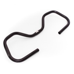 Руль "Бабочка" велосипедный JB-6837, стальной, посадка 25.8 мм, длина 580 мм, Black