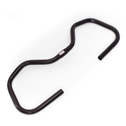 Руль "Бабочка" велосипедный JB-6837, стальной, посадка 25.8 мм, длина 580 мм, Black