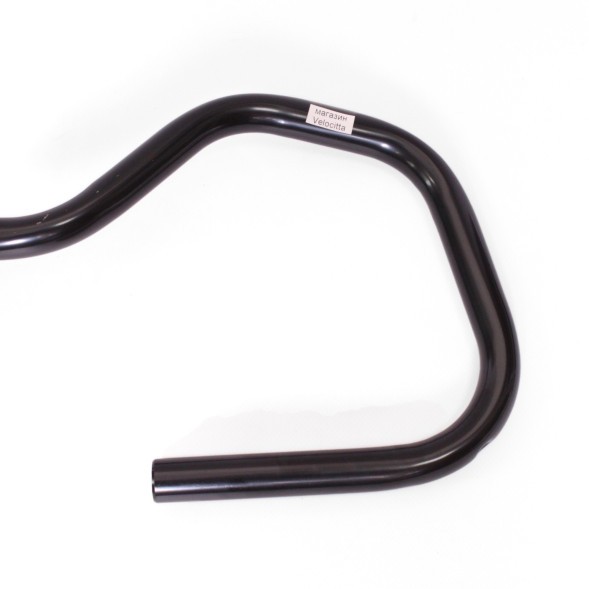 Руль &amp;quot;Бабочка&amp;quot; велосипедный JB-6837, стальной, посадка 25.8 мм, длина 580 мм, Black