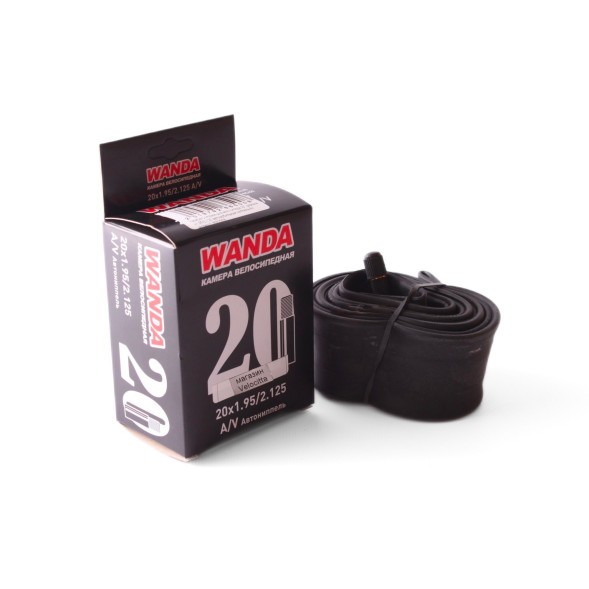 Камера велосипедная Wanda 20&amp;quot;x1.95-2.125, AV 33 мм, инд.упак.