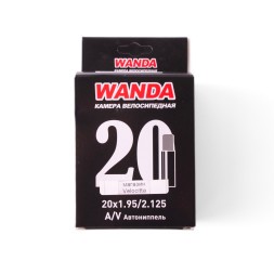 Камера велосипедная Wanda 20"x1.95-2.125, AV 33 мм, инд.упак.