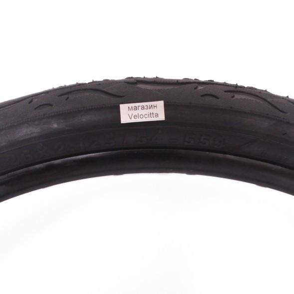 Велопокрышка Chaoyang 26&amp;quot;х2,125 (54-559), MTB, Н-584, пламя (слик)