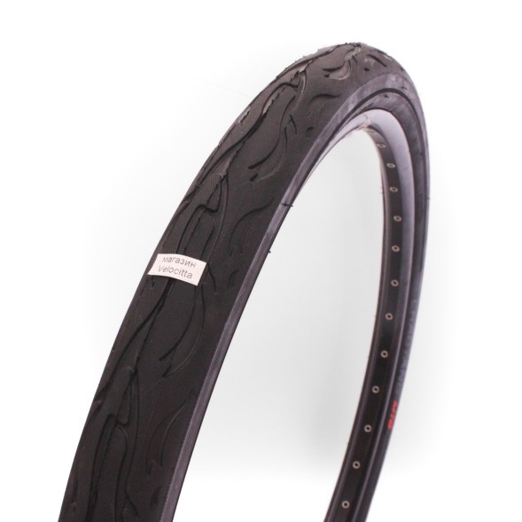 Велопокрышка Chaoyang 26&amp;quot;х2,125 (54-559), MTB, Н-584, пламя (слик)